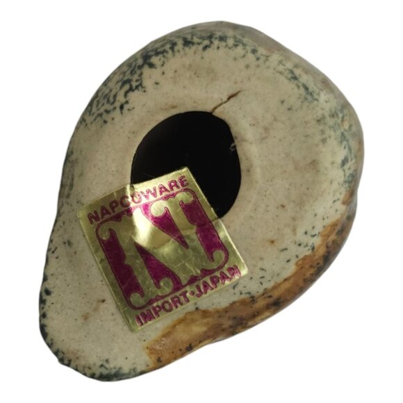 Napcoware Import Miniature Owls Vintage 60s Ceramic Speckled Stoneware Figurine - Picture 13 of 15